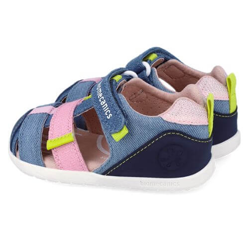 Sandale copii fete calapod lat din textil Biomecanics, Albastru - 262199-C727 [4]