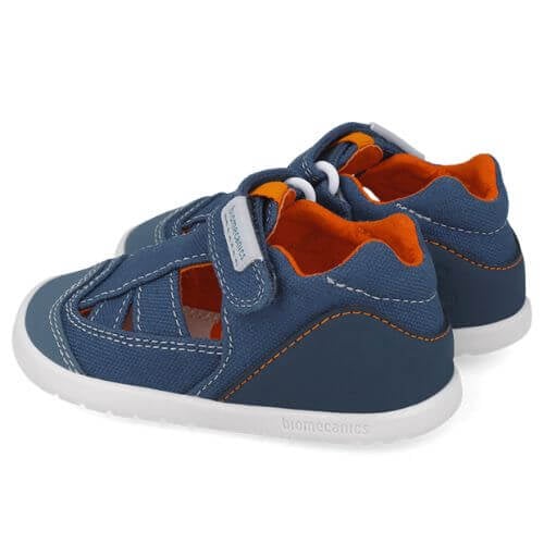 Sandale copii baieti calapod lat din textil Biomecanics, Albastru - 252195-A556 [5]