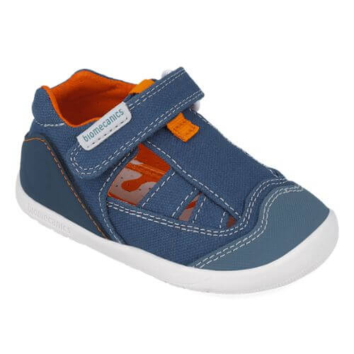 Sandale copii baieti calapod lat din textil Biomecanics, Albastru - 252195-A556 [4]