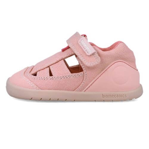 Sandale copii fete calapod lat din textil Biomecanics, Roz - 252195-C847 [4]