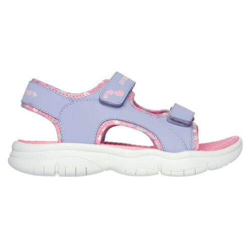 Sandale copii fete din material sintetic Skechers, Lavanda - 303049-LVLP [2]