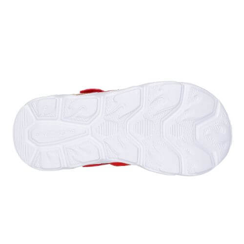 Sandale copii baieti cu LED din textil Skechers, Rosu - 400613 [5]