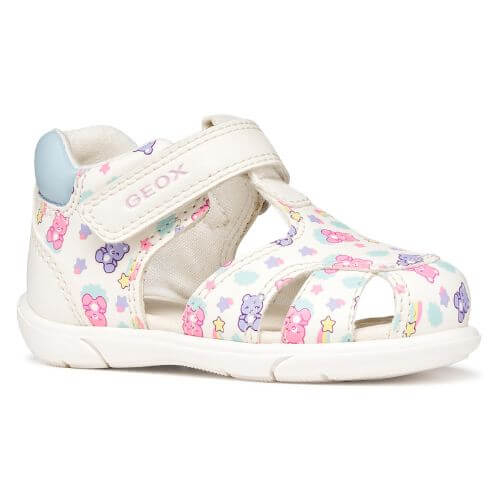Sandale copii fete din material sintetic Geox, Alb - B556FB_05404_C0270 [2]