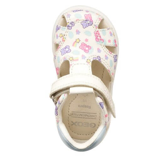 Sandale copii fete din material sintetic Geox, Alb - B556FB_05404_C0270 [5]