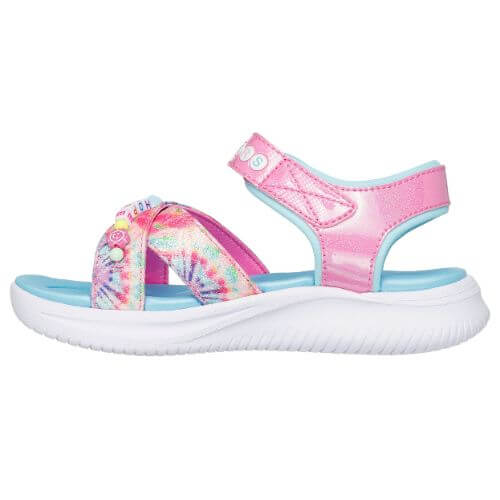 Sandale copii fete din material sintetic Skechers, Roz - 303045-PKMT [3]