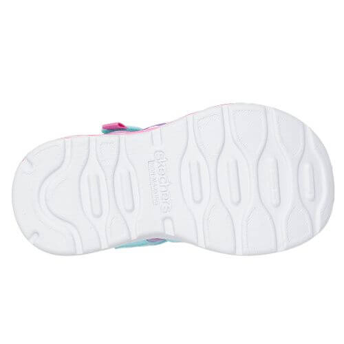 Sandale copii fete din material sintetic Skechers, Albastru - 303162-TQLV [5]