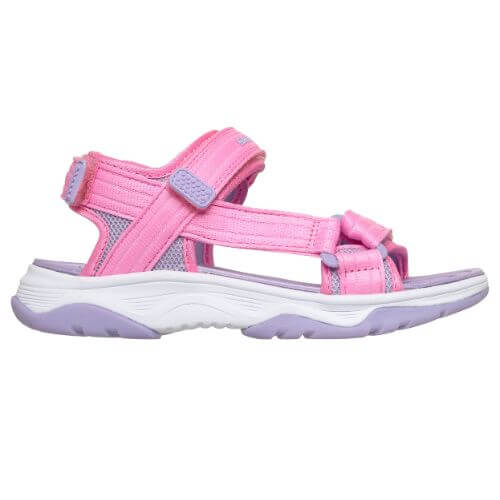 Sandale copii fete din material textil Skechers, Roz - 303221-PKLV [2]