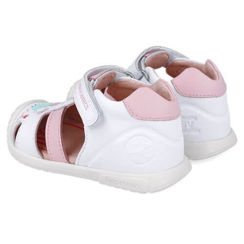 Sandale copii fete din piele Biomecanics, Alb - 252106-B050 [5]