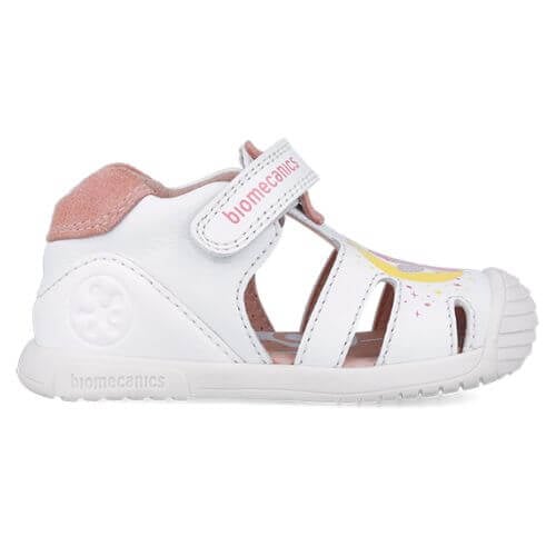 Sandale copii fete din piele Biomecanics, Alb - 252111-A050 [3]
