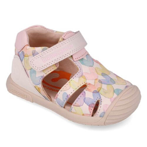 Sandale copii fete din piele Biomecanics, Roz - 252110-A779 [4]