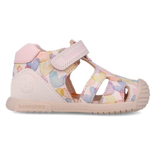 Sandale copii fete din piele Biomecanics, Roz - 252110-A779 [2]