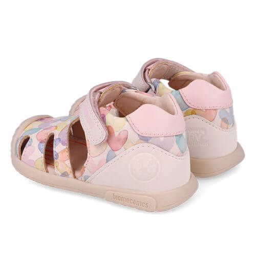 Sandale copii fete din piele Biomecanics, Roz - 252110-A779 [5]