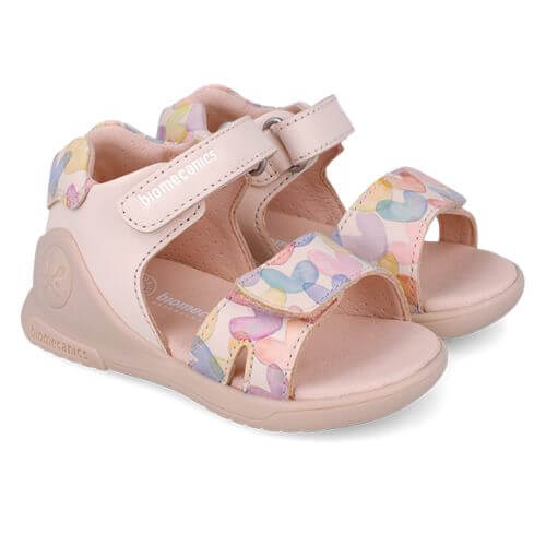 Sandale copii fete din piele Biomecanics, Roz - 252141-A779 [1]