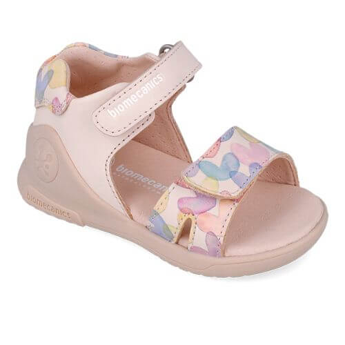 Sandale copii fete din piele Biomecanics, Roz - 252141-A779 [2]