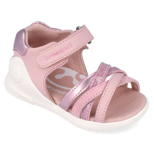 Sandale copii fete din piele Biomecanics, Roz -262140-A032 [2]