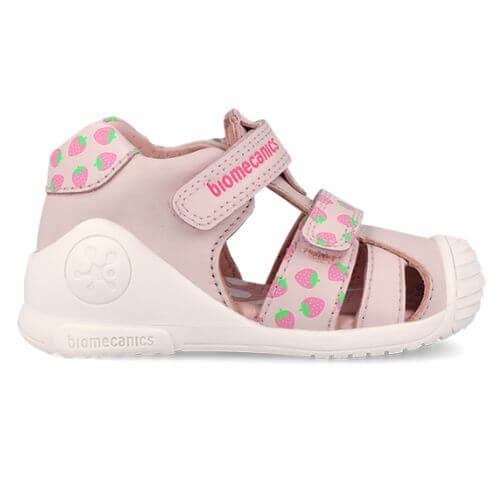 Sandale copii fete din piele Biomecanics, Roz - 262107-A779 [3]