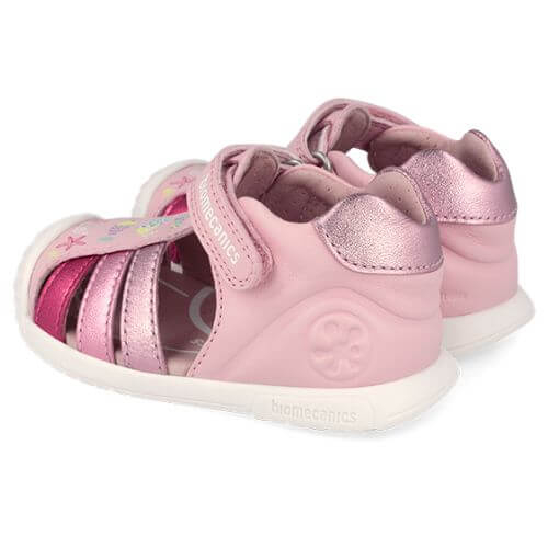 Sandale copii fete din piele Biomecanics, Roz - 262109-A032 [4]