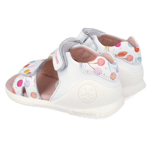 Sandale copii fete din piele Biomecanics, Alb - 262141-A050 [4]