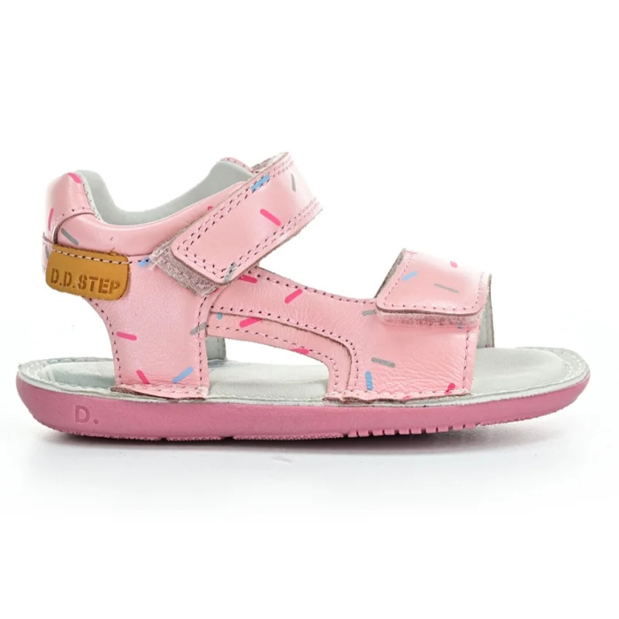 Sandale barefoot fete piele DD Step, Roz - G080-41185C [2]