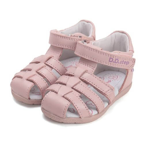 Sandale copii fete din piele DD Step, Roz - G111-61400A [2]