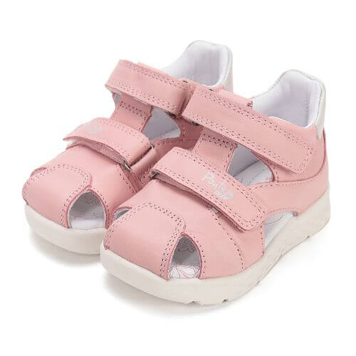 Sandale copii fete din piele Ponte, Roz - DA05-6-1808B [2]