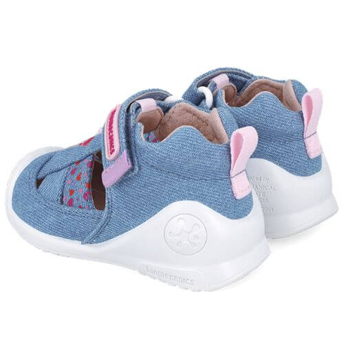 Sandale copii fete din textil Biomecanics, Albastru - 252184-A631 [2]
