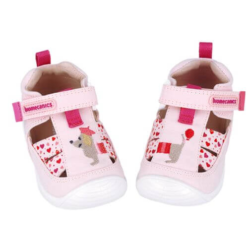 Sandale copii fete din textil Biomecanics, Roz - 252184-C032 [2]