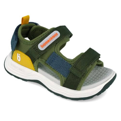 Sandale copii baieti din textil Biomecanics, Verde - 262242-B801 [3]