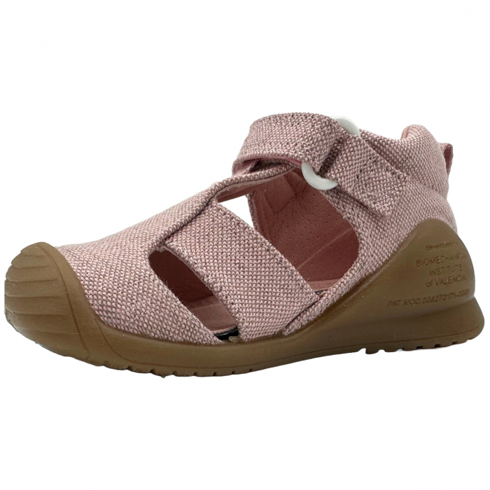 Sandale copii fete din textil Biomecanics, Roz - 252181-B032 [7]