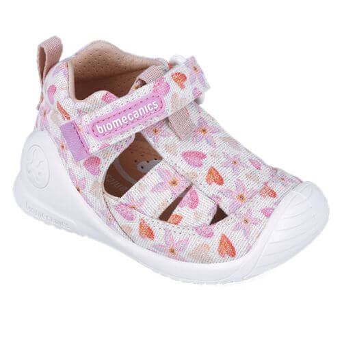 Sandale copii fete din textil Biomecanics, Roz - 252185-B050 [4]