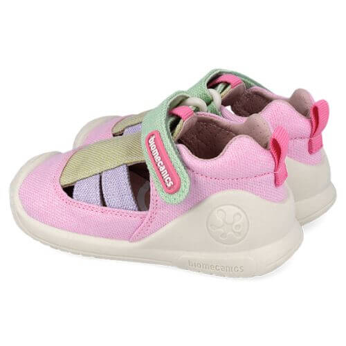 Sandale copii fete din textil Biomecanics, Roz - 262179-C146 [4]