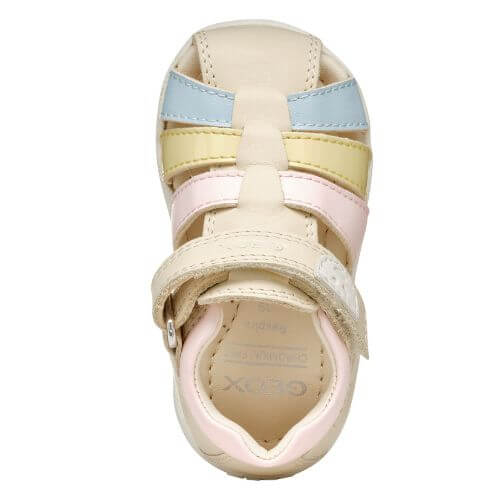 Sandale copii Machia fete din piele naturala Geox, Crem - B254WB_08502_C1M2M [8]
