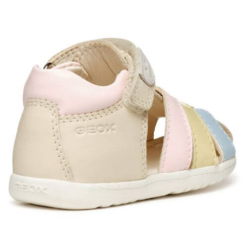 Sandale copii Machia fete din piele naturala Geox, Crem - B254WB_08502_C1M2M [7]