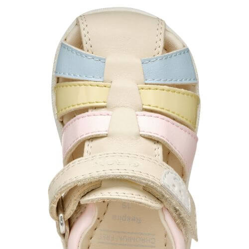 Sandale copii Machia fete din piele naturala Geox, Crem - B254WB_08502_C1M2M [10]