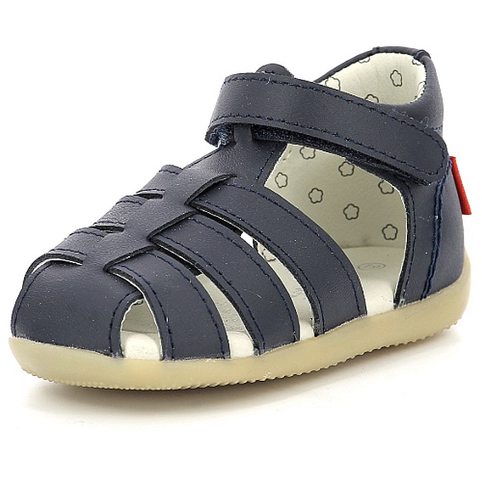 Sandale copii baieti din piele Kickers, Albastru - 962450-10-102 [2]