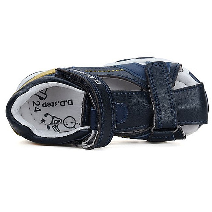 Sandale copii baieti din piele DD Step, Albastru - G064-41451 [4]