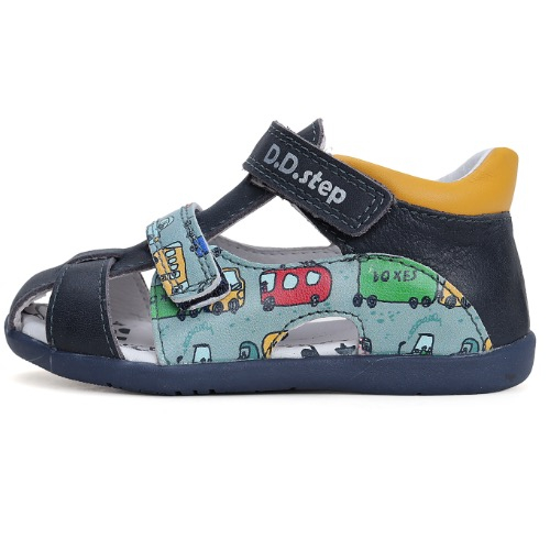 Sandale copii baieti din piele DD Step, Albastru - G075-41154 [2]