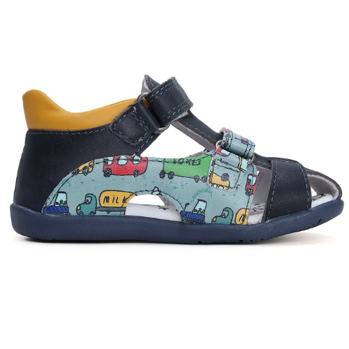 Sandale copii baieti din piele DD Step, Albastru - G075-41154 [4]