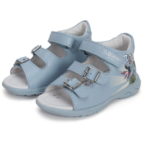 Sandale copii baieti din piele DD Step, Albastru - G290-41508 [6]