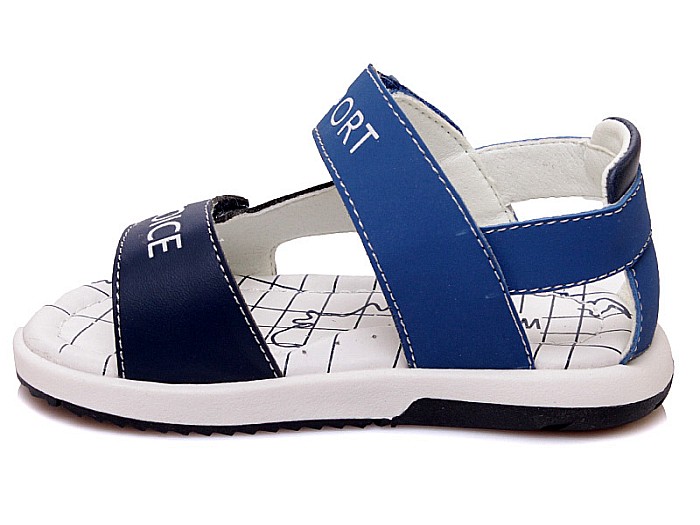 Sandale copii baieti din piele Weestep, Albastru - R553750053 DB [2]