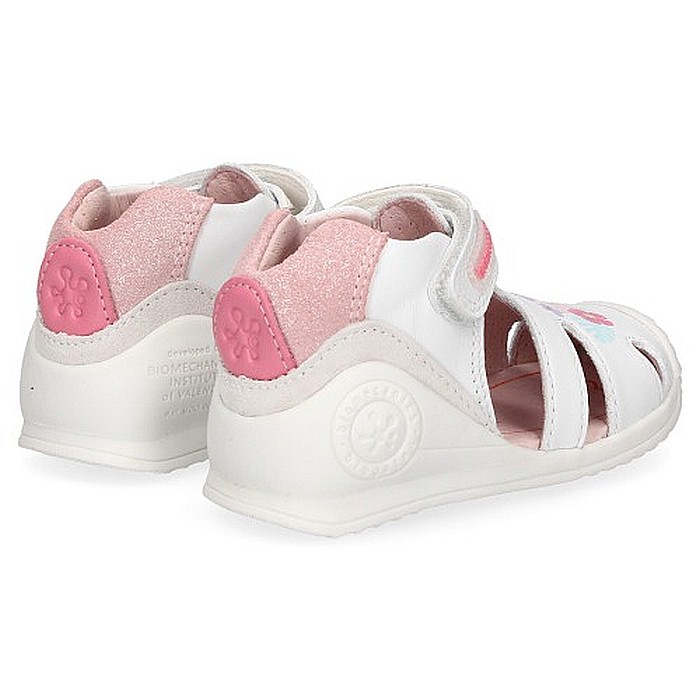 Sandale copii fete din piele Biomecanics, Alb - 212106 [3]