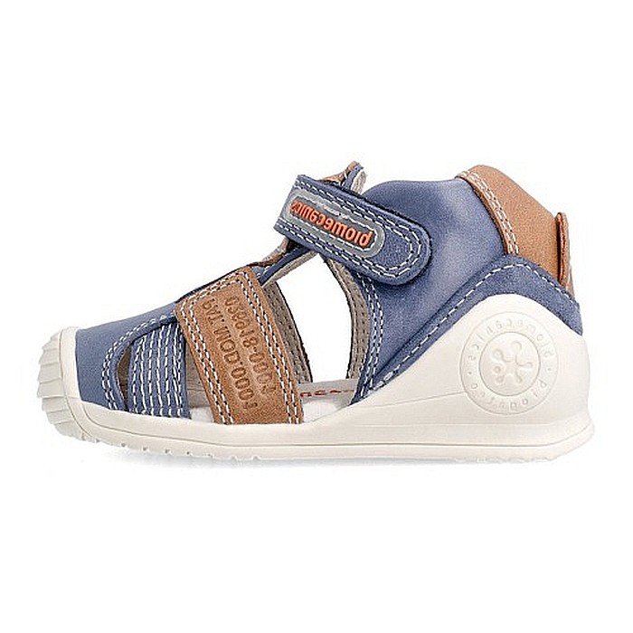 Sandale copii baieti din piele Biomecanics, Albastru - 212135-A [3]