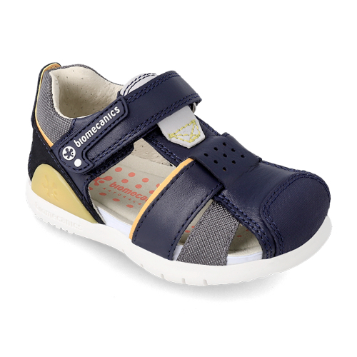 Sandale copii baieti din piele Biomecanics, Albastru - 212187-A [3]