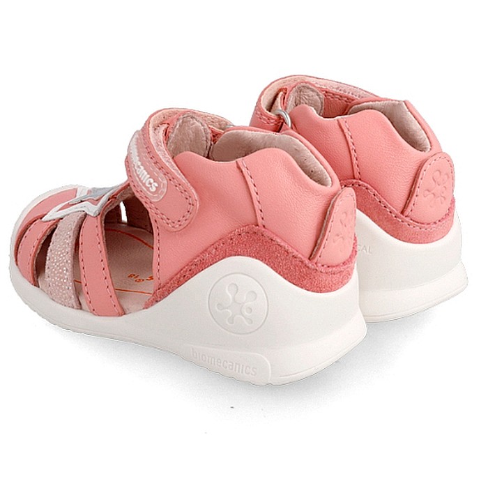 Sandale copii fete din piele Biomecanics, Roz - 222114-A [3]