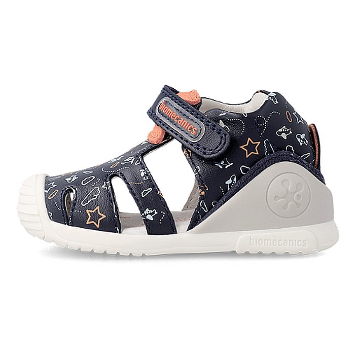 Sandale copii baieti din piele Biomecanics, Albastru - 222148 [4]