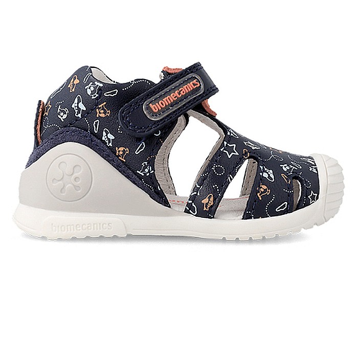 Sandale copii baieti din piele Biomecanics, Albastru - 222148 [3]
