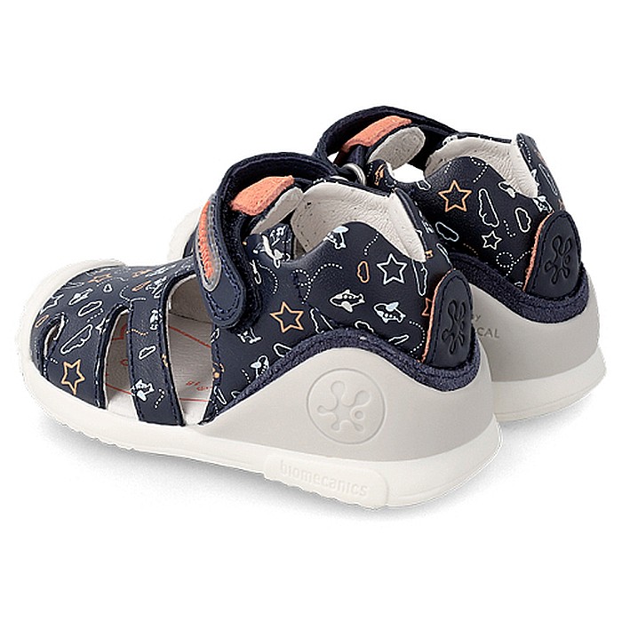 Sandale copii baieti din piele Biomecanics, Albastru - 222148 [5]