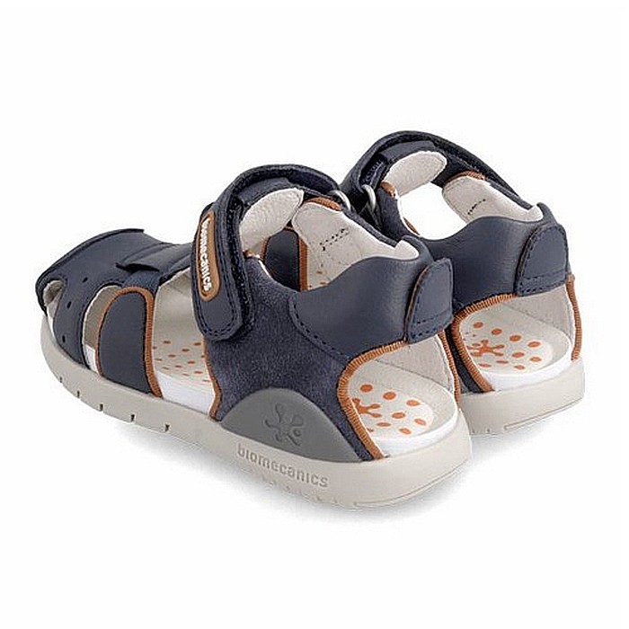 Sandale copii baieti din piele Biomecanics, Albastru - 222231-A [3]
