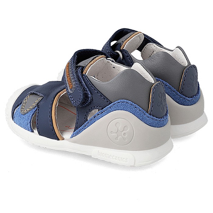 Sandale copii baieti din piele Biomecanics, Albastru - 232147-B [4]
