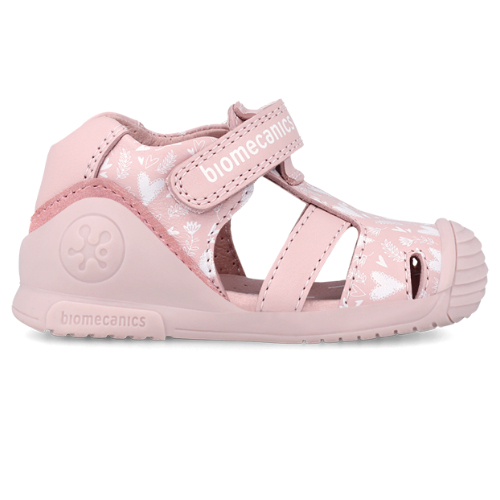 Sandale copii fete din piele Biomecanics, Roz - 242104-A [4]